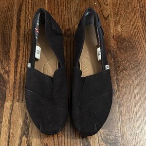 Toms Black Casual Flats Slip-On Shoes